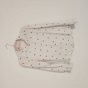 Shein Bird Pattern Button Down